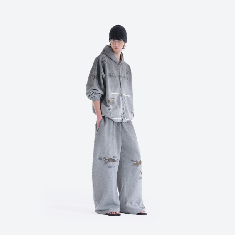 Camo Patch Baggy Sweatpants